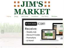Tablet Screenshot of jims-market.com